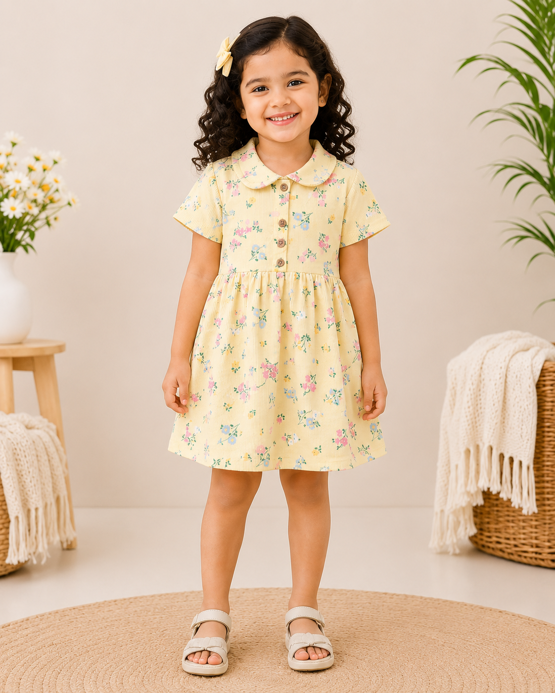 Girls Cotton Frock | Soft & Breathable Summer Dress