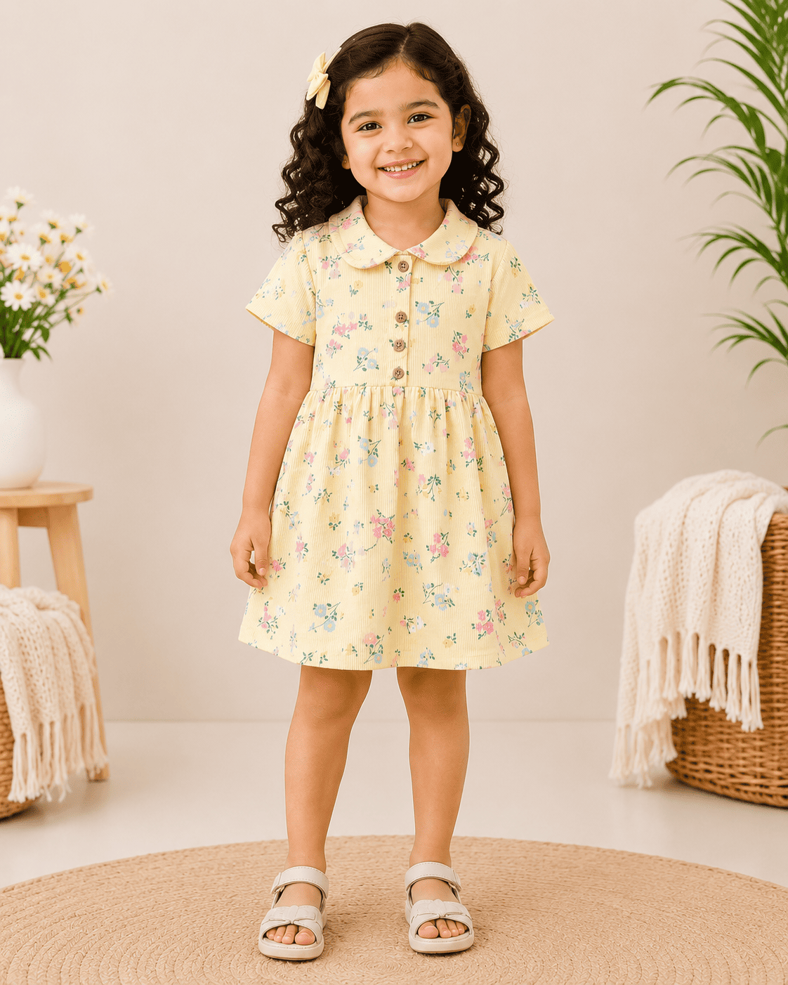 Girls Cotton Frock | Soft & Breathable Summer Dress
