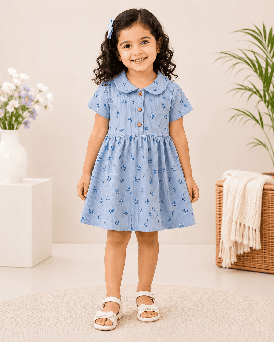 Girls Cotton Frock | Soft & Breathable Summer Dress