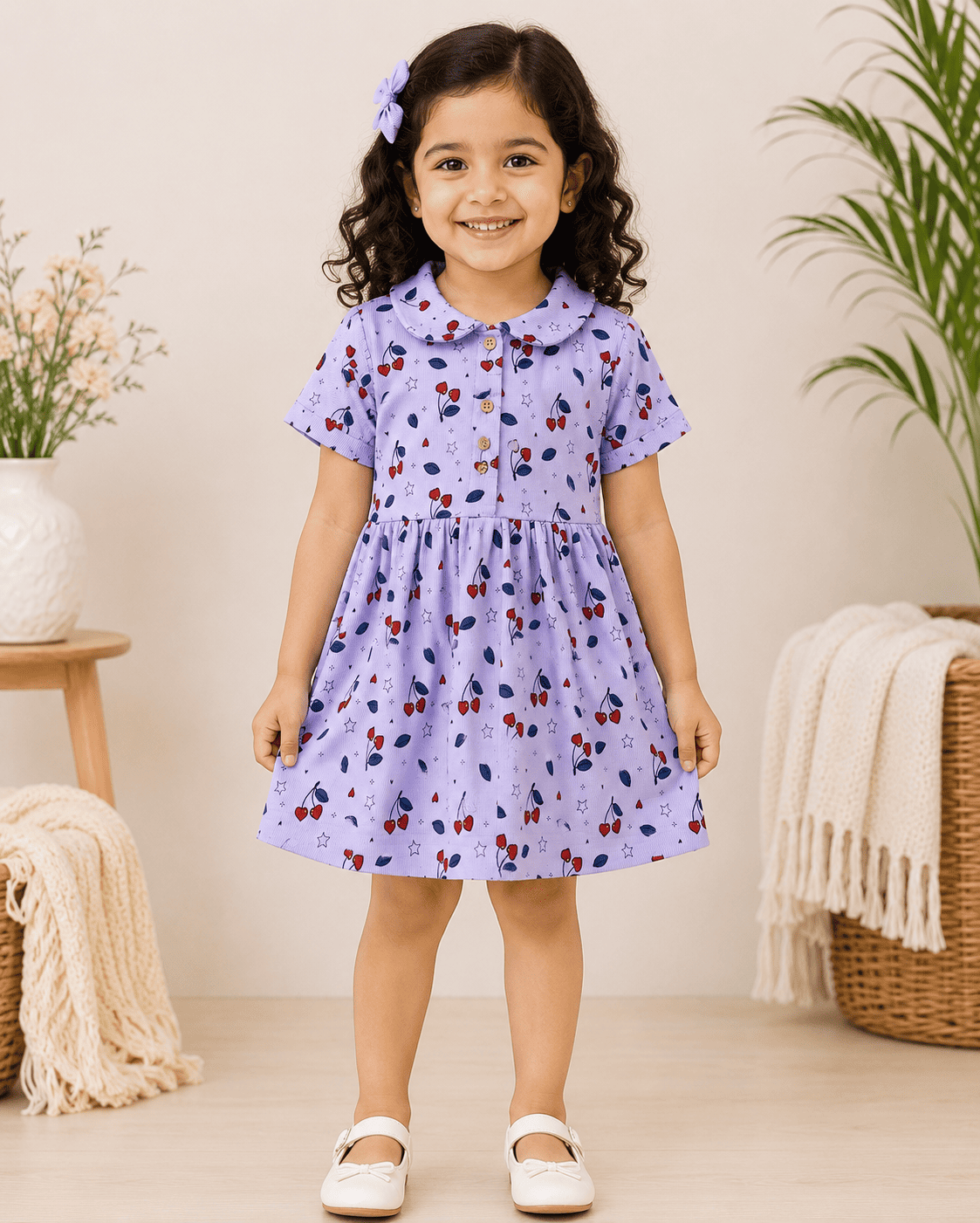 Girls Cotton Frock | Soft & Breathable Summer Dress