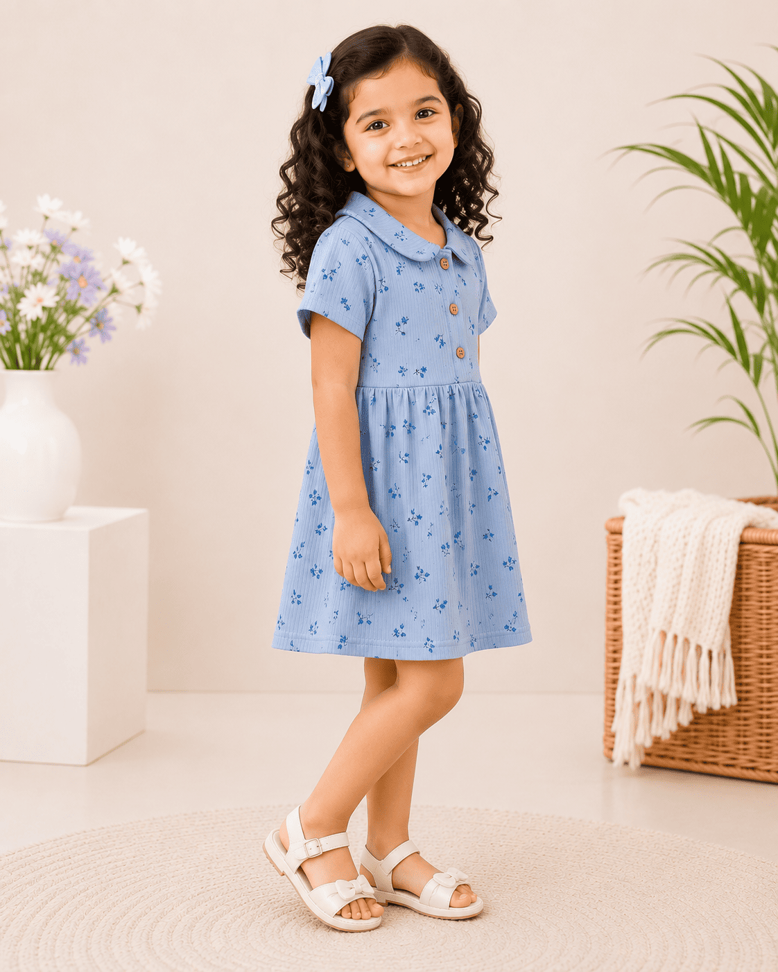 Girls Cotton Frock | Soft & Breathable Summer Dress