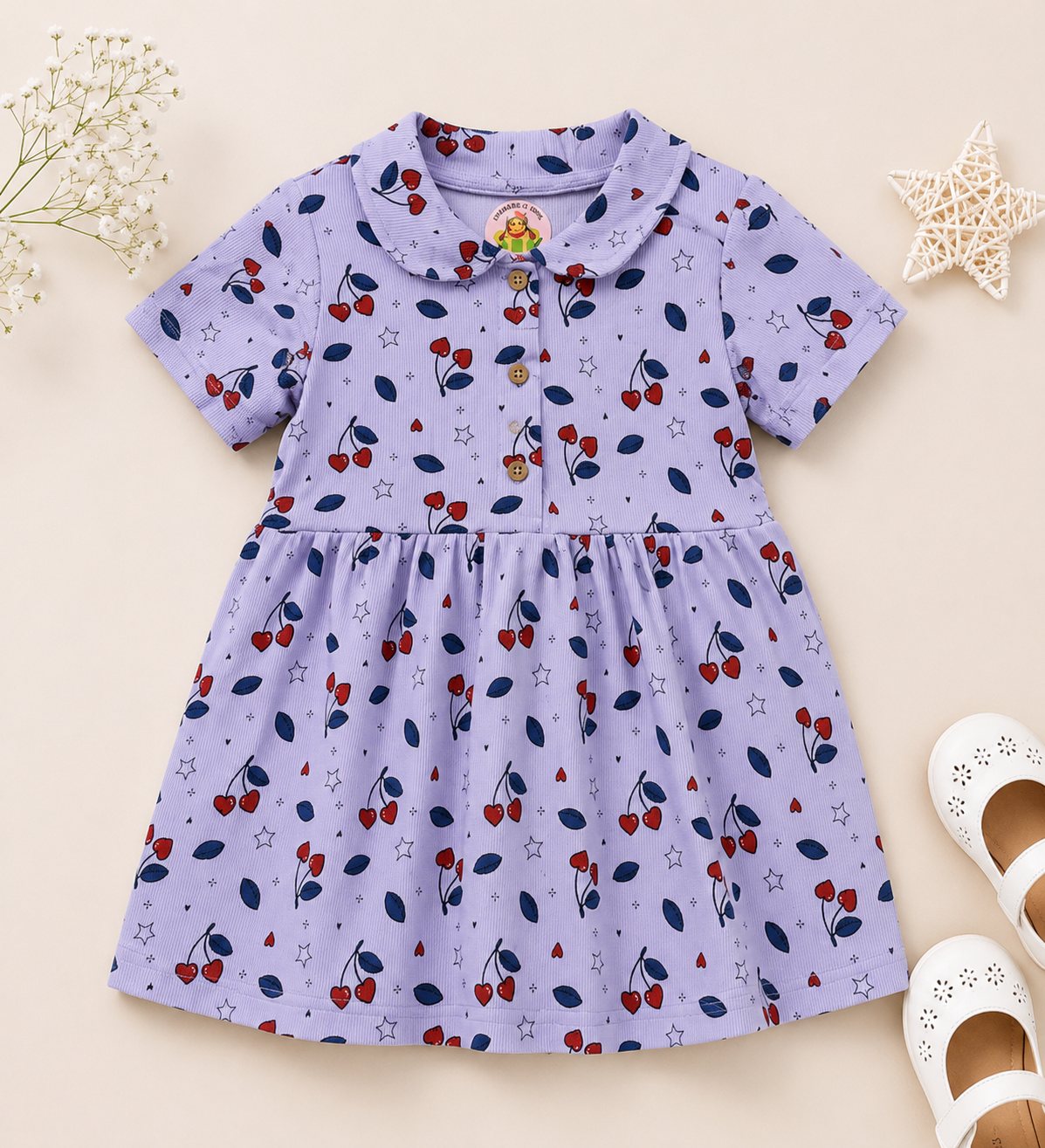 Girls Cotton Frock | Soft & Breathable Summer Dress