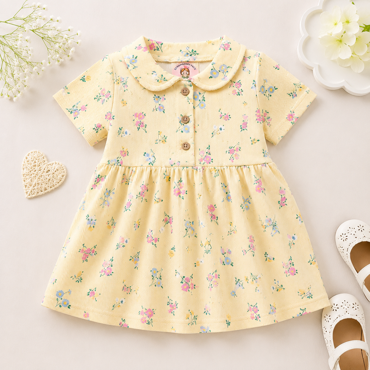 Girls Cotton Frock | Soft & Breathable Summer Dress
