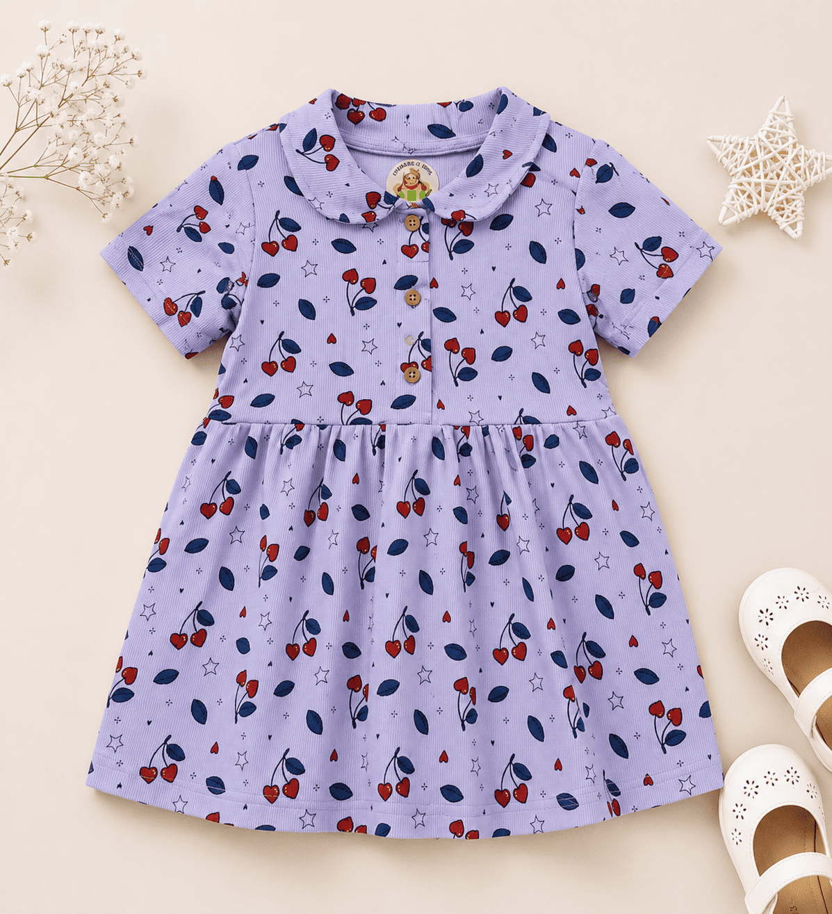 Girls Cotton Frock | Soft & Breathable Summer Dress