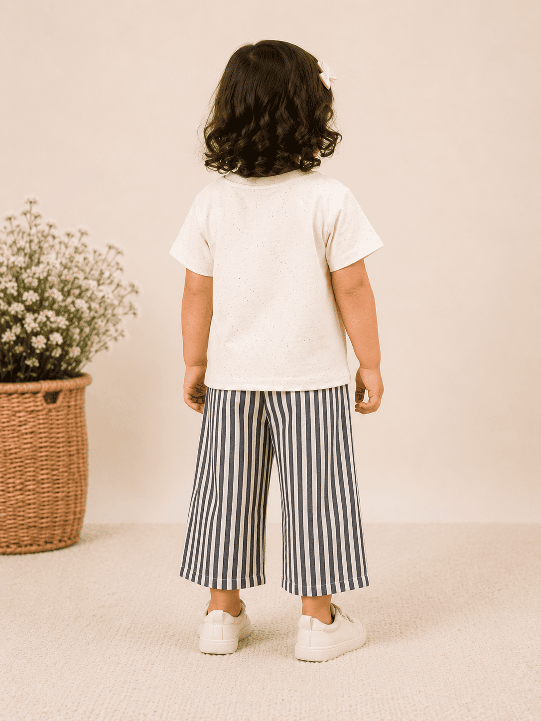 Girls Puppy Embroidered Co-Ord Set
