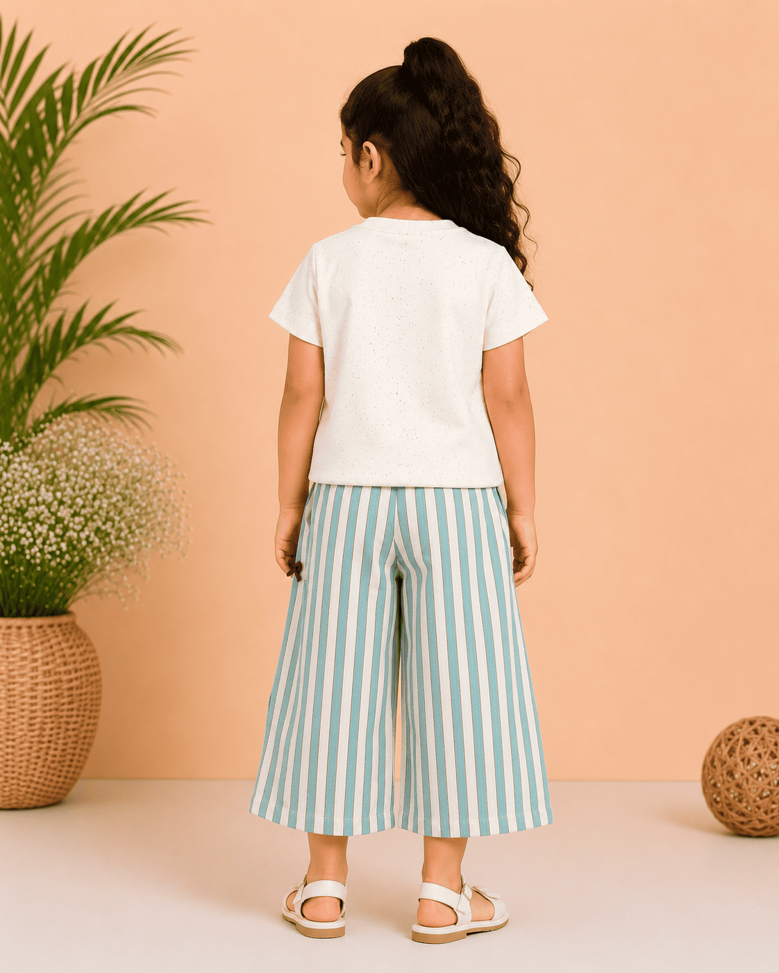 Girls Puppy Embroidered Co-ord Set