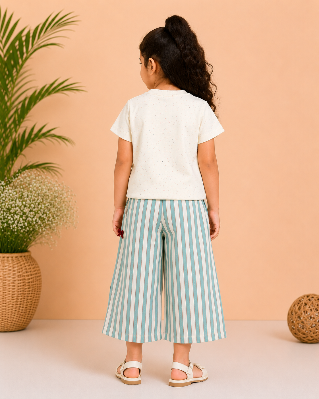 Girls Puppy Embroidered Co-ord Set