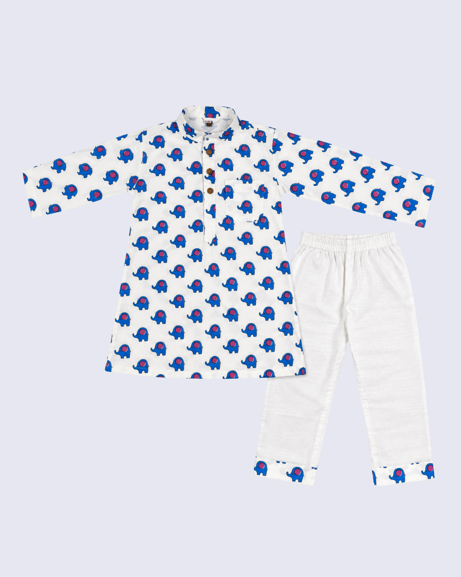 Printed cotton Kurta Pajama Set